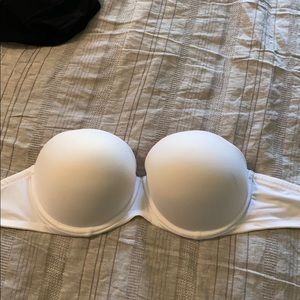 White strapless 34DD